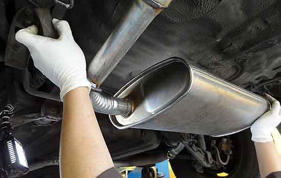 how to change car exhaust system