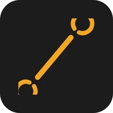 Amber service due symbol - a plain spanner